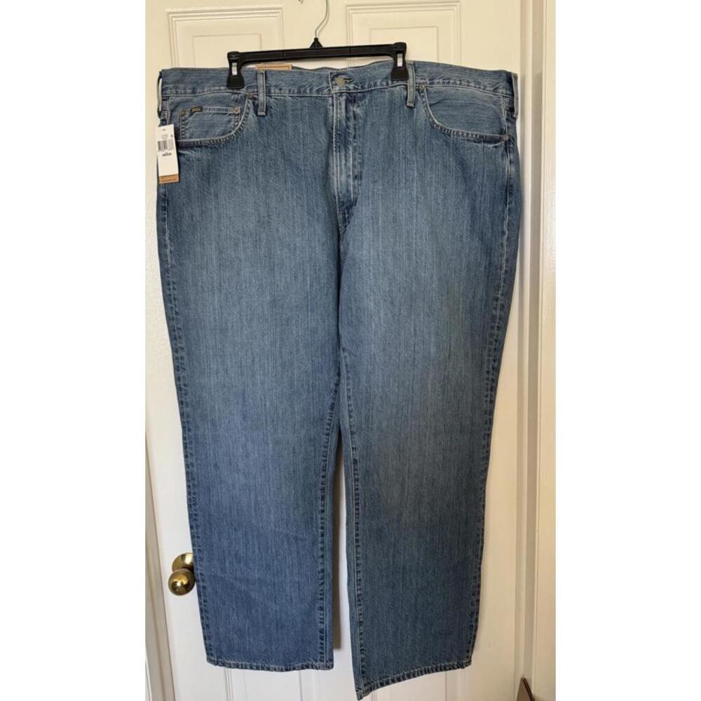 Polo Ralph Lauren Men’s 46BIG X 30L Hampton Relaxed Straight Stretch Blue Jeans - Picture 2 of 10